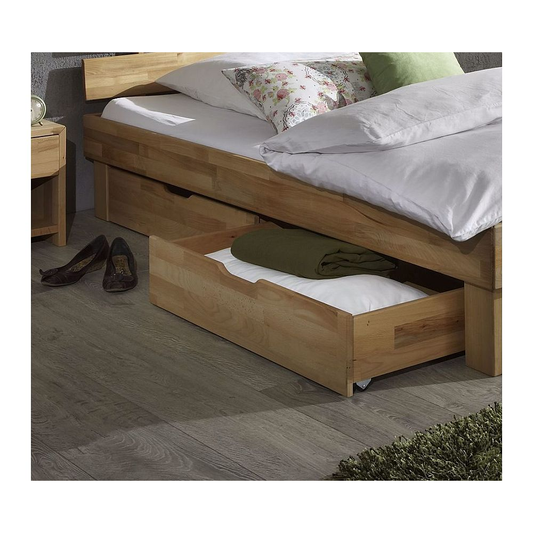 2er-Set Bettkasten B 88 x H 21 x T 65 cm Schublade Unterbett Bett Schlafzimmer JENNY