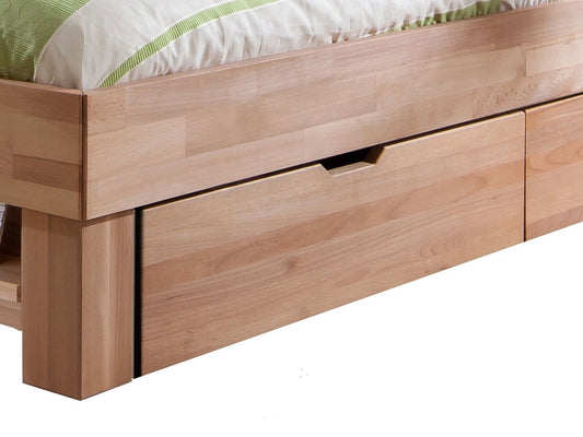 2x Bettkasten Schublade Bett Schlafzimmer JUDITH Kernbuche massiv