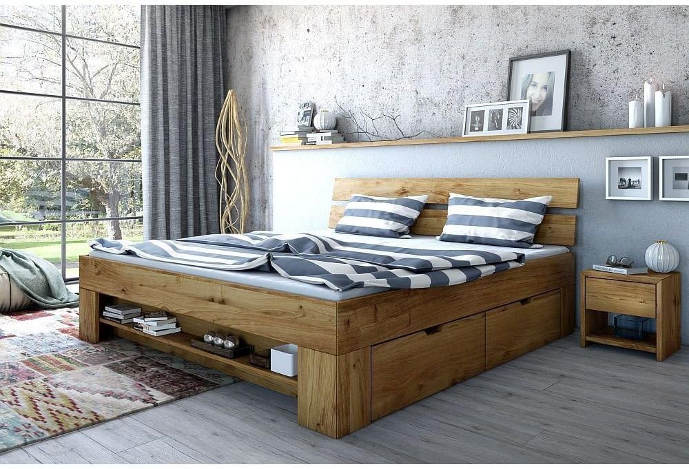 Futonbett Sara Wildeiche-massiv geölt versch. Größen