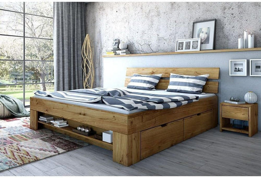 Futonbett Sara Wildeiche-massiv geölt versch. Größen