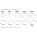 AURENO Classic Bad Keramik-Set Spiegelschrank