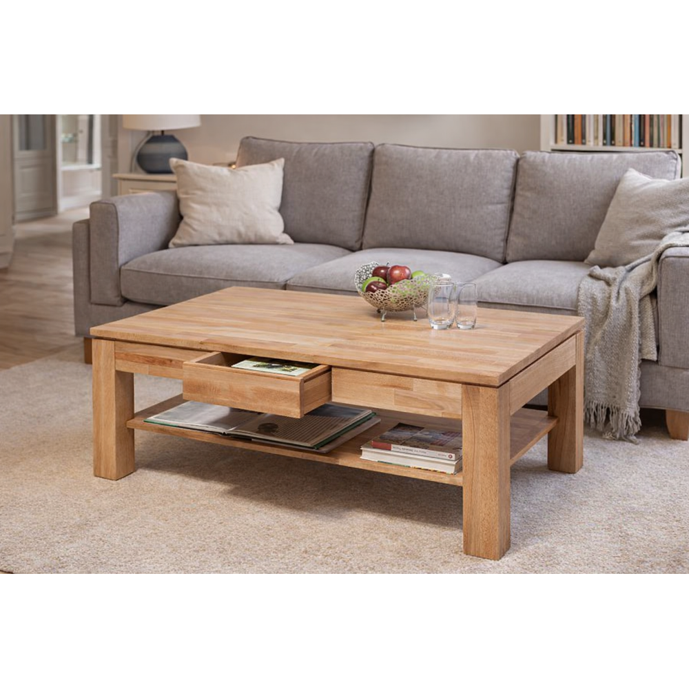 Couchtisch Kernbuche massiv geölt Buche Beistelltisch Tisch 115 x 70 cm