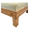 Futonbett Schlafzimmer Bett Wildeiche massiv Holz geölt Jenny 120 x 200 cm