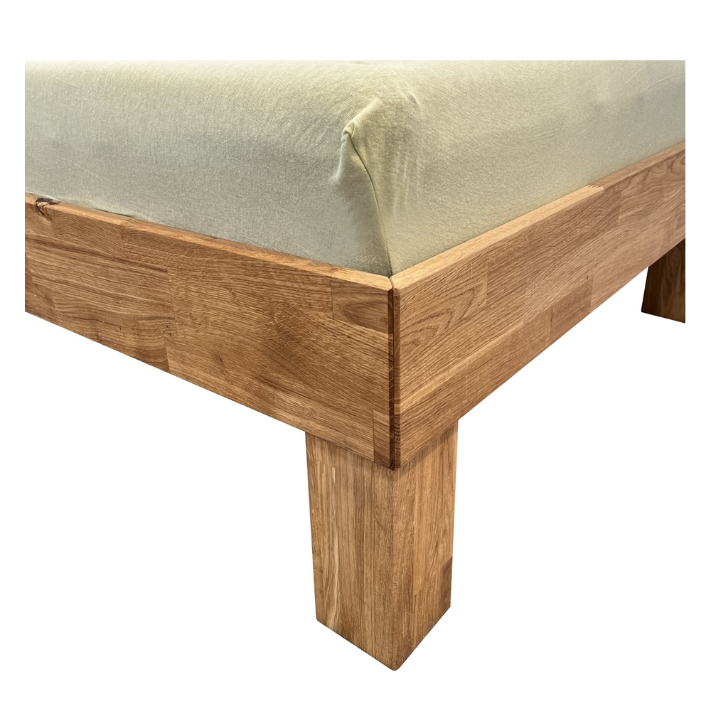 Futonbett Schlafzimmer Bett Wildeiche massiv Holz geölt Jenny 120 x 200 cm
