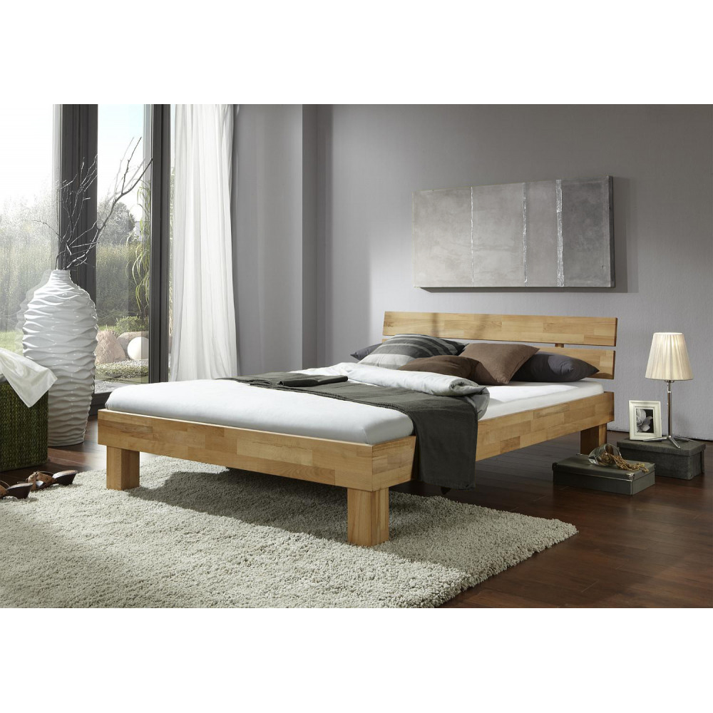 Futonbett Jenny Wildeiche-massiv geölt versch. Größen