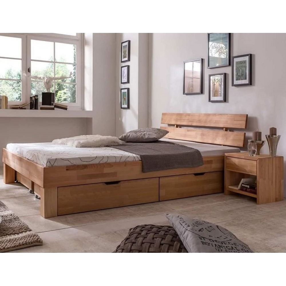 Futonbett Judith Kernbuche-massiv geölt versch. Größen