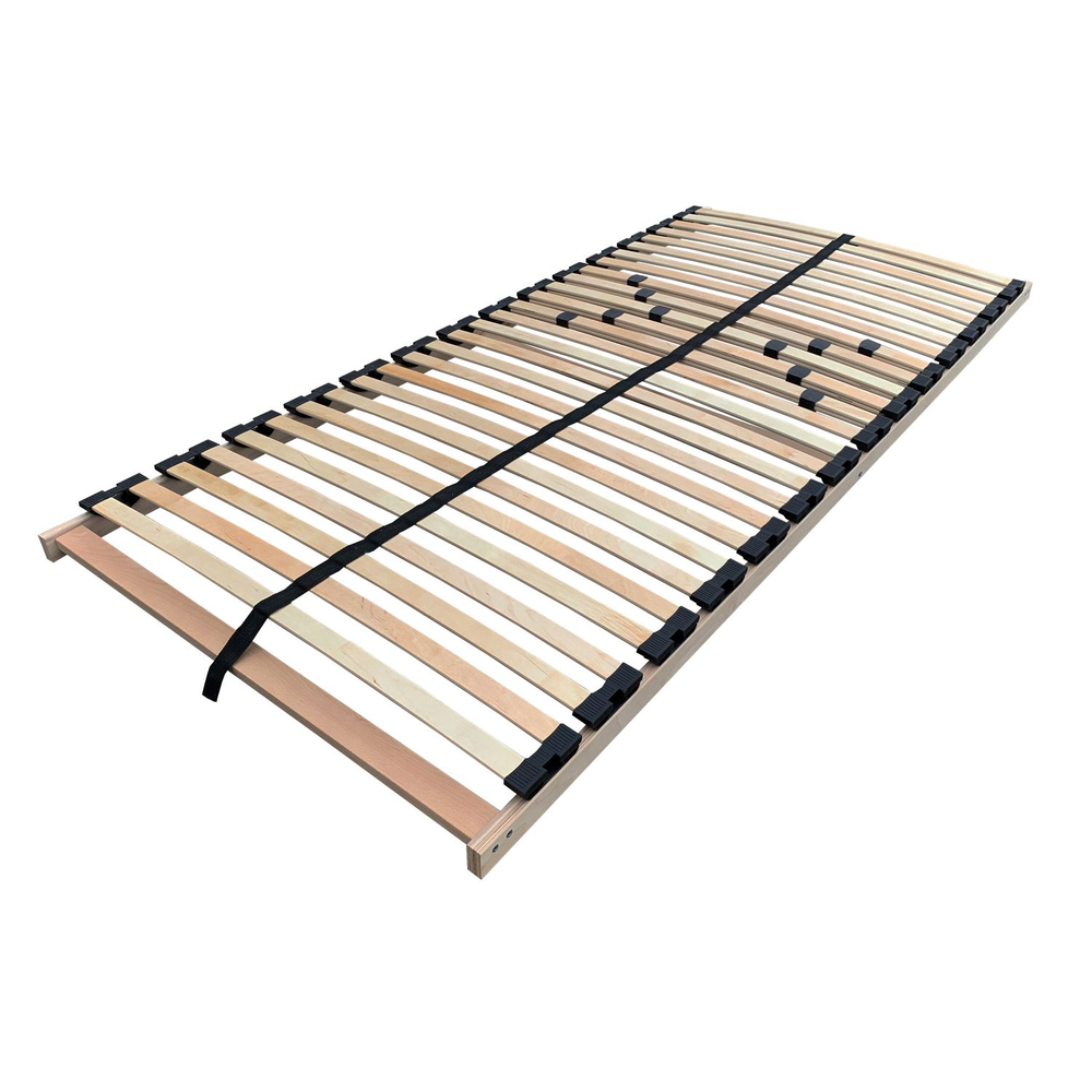 Lattenrost MS zerlegt zur Selbstmontage - Lattenrahmen 90 x 200 cm mit 28 Leisten - Härtegrad verstellbar