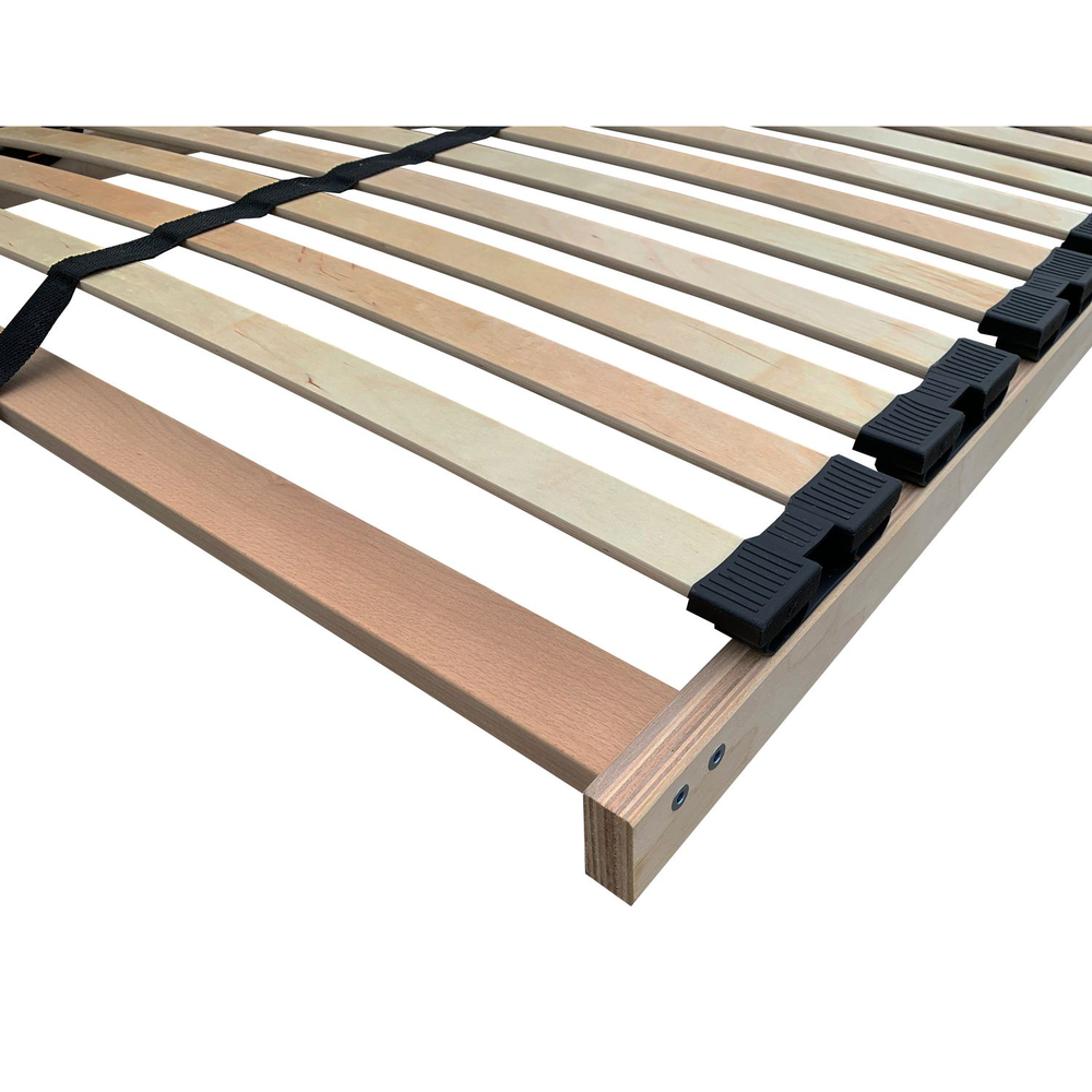 Lattenrost MS zerlegt zur Selbstmontage - Lattenrahmen 90 x 200 cm mit 28 Leisten - Härtegrad verstellbar