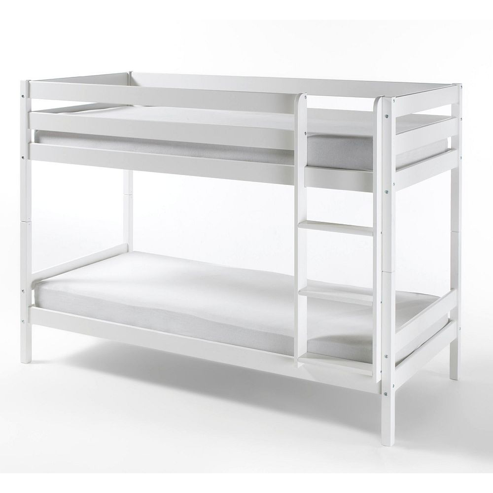 Etagenbett Hochbett Kiefer massiv weiß lackiert 90 x 200cm inkl. Rollrost Alice