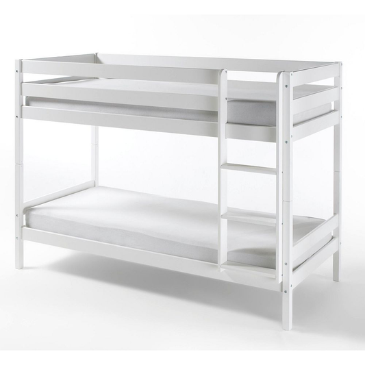 Etagenbett Hochbett Kiefer massiv weiß lackiert 90 x 200cm inkl. Rollrost Alice
