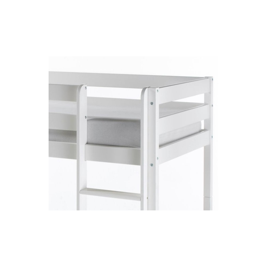 Etagenbett Hochbett Kiefer massiv weiß lackiert 90 x 200cm inkl. Rollrost Alice