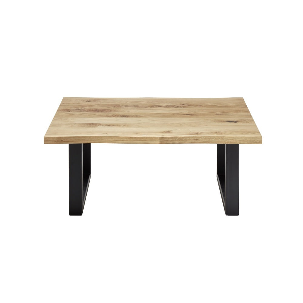 Couchtisch B 110 x H 70 x T 45 cm Wohnzimmertisch Eiche-massiv U-Form rechteckig geölt Havan