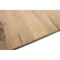 Couchtisch B 120 x H 75 x T 43 cm Baumkantentisch Zerreiche-massiv U-Form rechteckig geölt