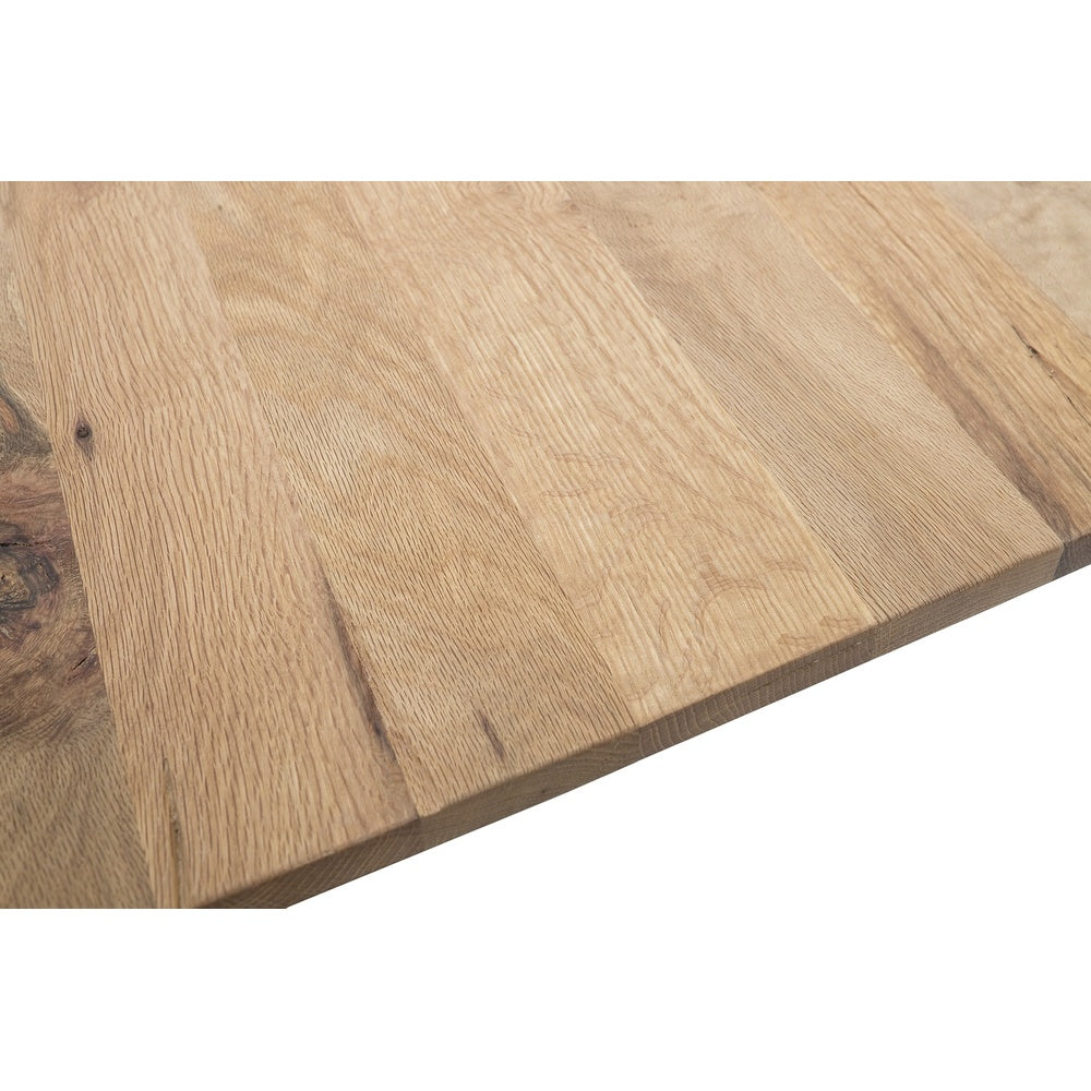 Couchtisch B 120 x H 75 x T 43 cm Baumkantentisch Zerreiche-massiv U-Form rechteckig geölt