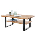Couchtisch B 115 x H 65 x T 45 cm Wohnzimmertisch Ablage Wildeiche geölt Tiara