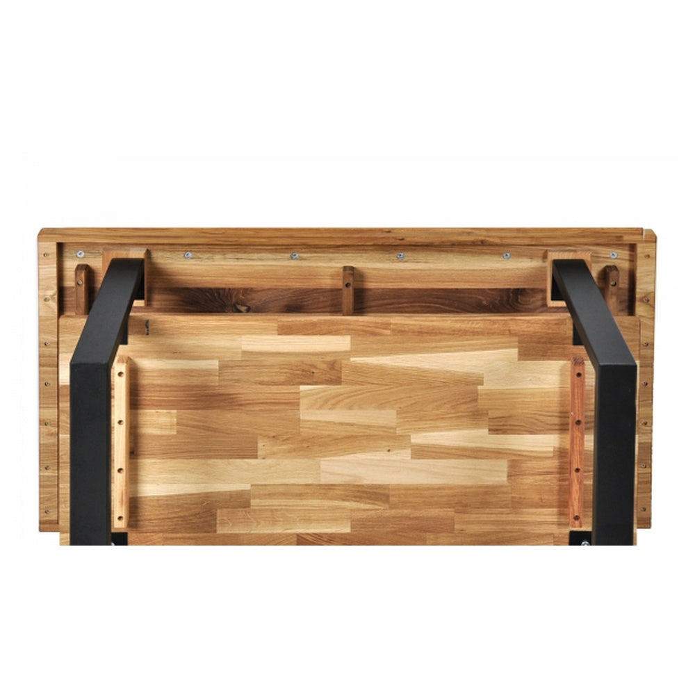 TV-Kommode B 170 x H 52 x T 50 cm Lowboard Schrank Türen Wildeiche teilmassiv Natur geölt 170 cm Tiara
