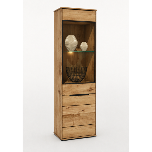 Vitrine LOLA – Eiche teilmassiv furniert