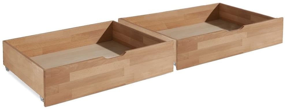 Futonbett Schlafzimmer Bett Kernbuche massiv Holz geölt Judith 140 x 200 cm