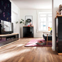 Highboard Schrank Asteiche-massiv matt lackiert geölt weiß holz 102 cm Chiara
