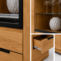 Vitrine LOLA – Eiche teilmassiv furniert