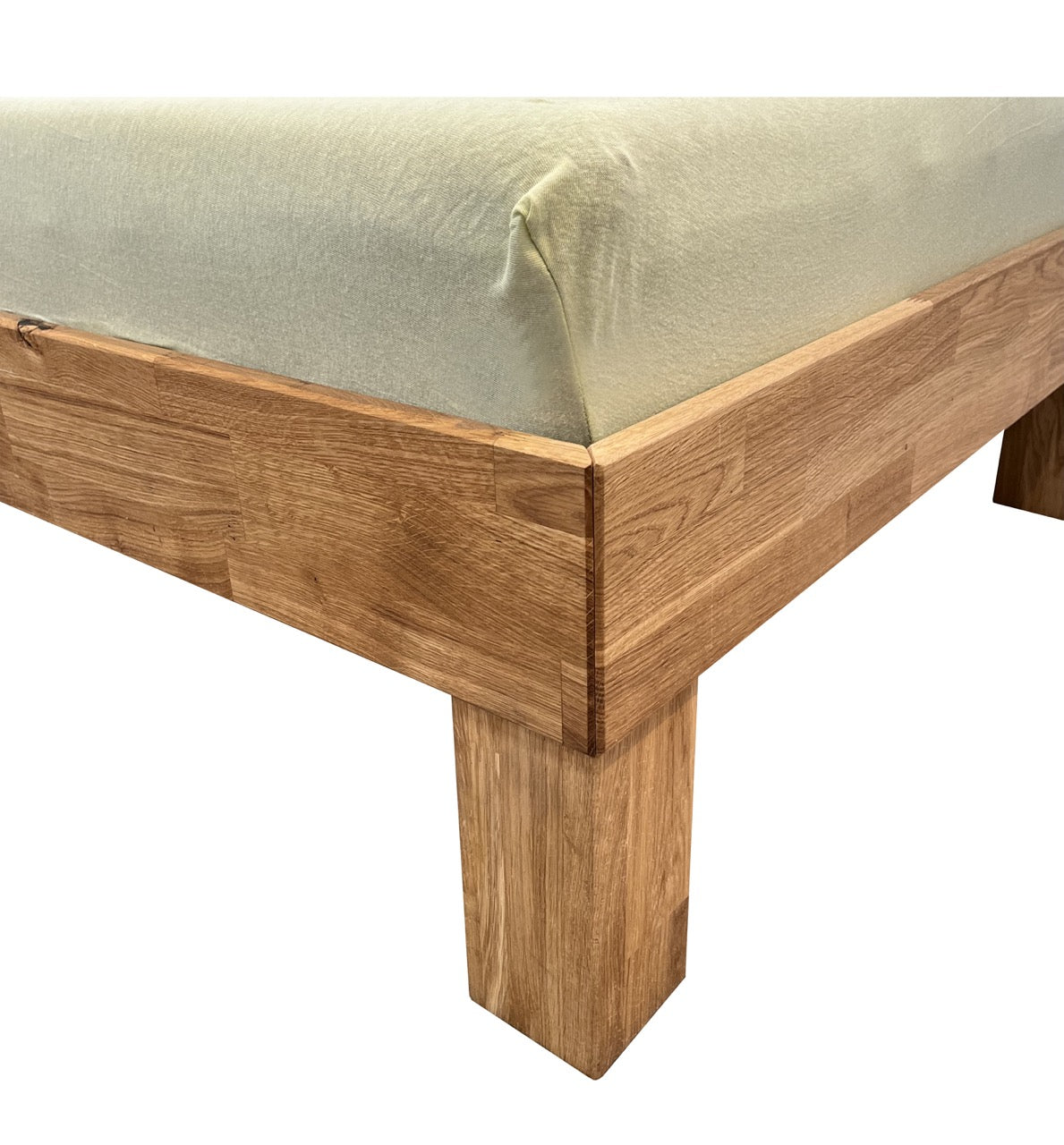 Futonbett Schlafzimmer Bett Wildeiche massiv Holz geölt Jenny 140 x 200 cm