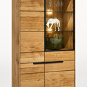 Vitrine B 102,5 x H 196,5 x T 40,5 cm LOLA – Eiche teilmassiv furniert