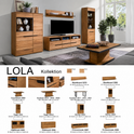 Sideboard B 162,5 x H 82,5 x T 40,5 cm LOLA – Eiche teilmassiv furniert mit 3 Türen und 3 Schubladen
