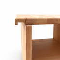 Nachttisch – Kernbuche B 40 x H 38 x T 40 cm massiv zum Einhängen