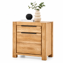JURIA-Garderobe – Kommode, Eiche massiv/Eiche furniert