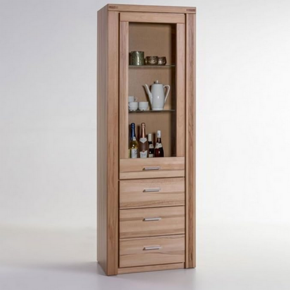 Vitrine TABER – Kernbuche teilmassiv