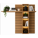 Wandpaneel JACKSON – Eiche furniert mit LED-Beleuchtung