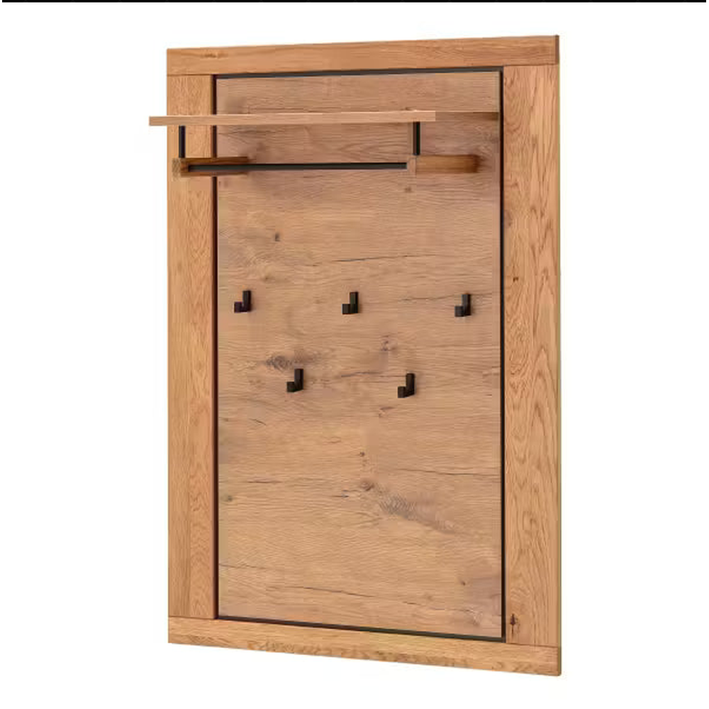 JURIA-Garderoben-Set – Eiche massiv/Eiche Dekor
