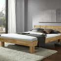 Futonbett Schlafzimmer Bett Wildeiche massiv Holz geölt Jenny 90 x 200 cm