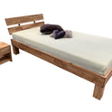 Futonbett Schlafzimmer Bett Wildeiche massiv Holz geölt Jenny 140 x 200 cm