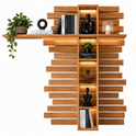 Wandpaneel JACKSON – Eiche furniert mit LED-Beleuchtung