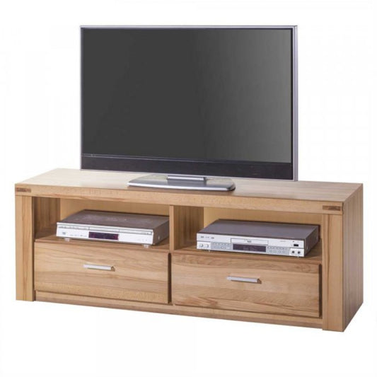 TV-Kommode B 138,5 x H 51 x T 40 cm TABEA – Kernbuche teilmassiv geölt